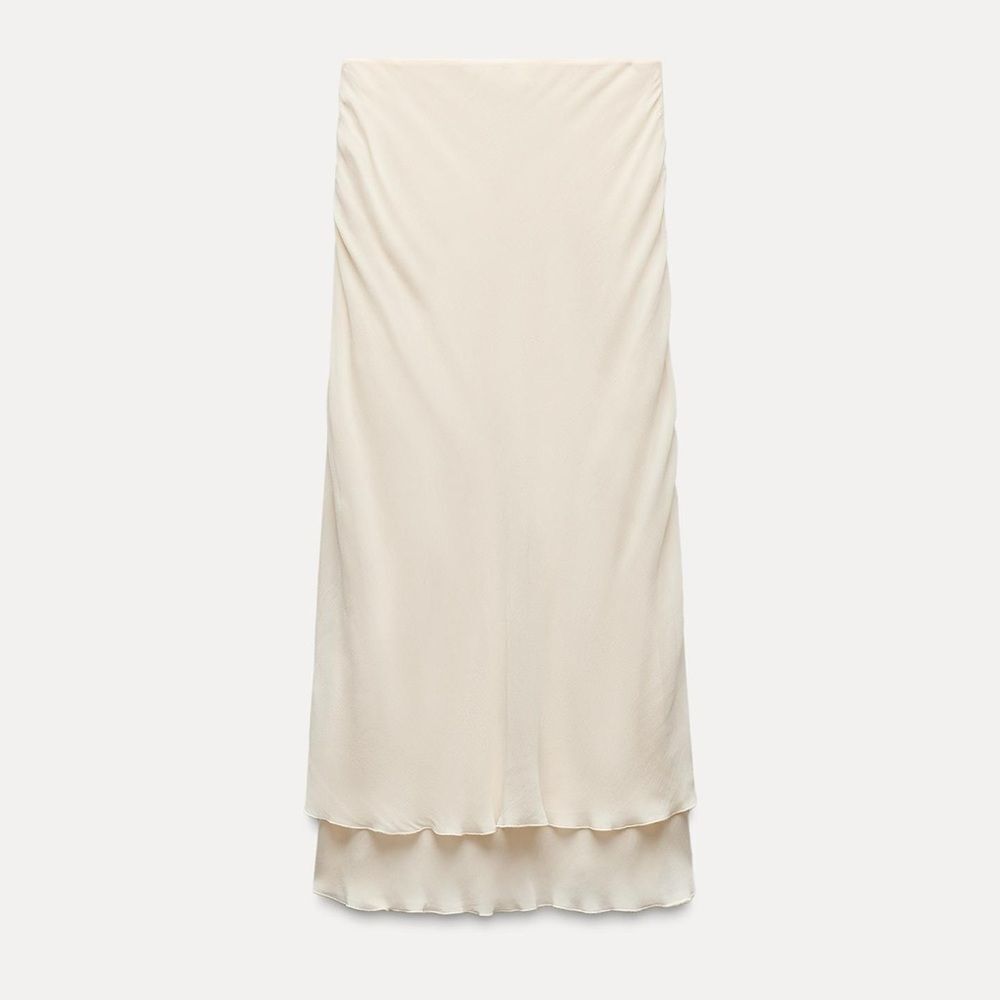 Zara double layer midi skirt ZW collection - Picture 6 of 7